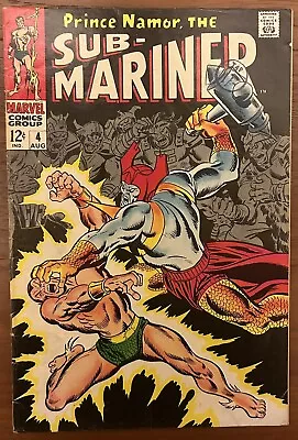 Buy Sub-Mariner #4 - Attuma Appearance! - (Marvel 1968) • 29.99£