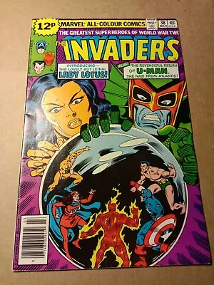 Buy Marvel Comics The Invaders #38 U.K March 1979 • 4.99£