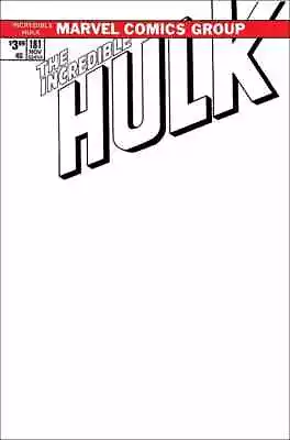 Buy The Incredible Hulk 181 Facsimile Blank Cover *Marvel, May 2019, UK Seller* • 11.99£