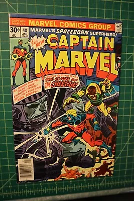 Buy Captain Marvel #48 Jan 1977 High Grade/vfnm Ow To Cream Pages  • 19.45£