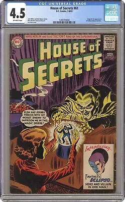 Buy House Of Secrets #61 CGC 4.5 1963 1280359008 1st App. Eclipso • 206.17£
