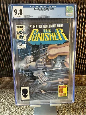 Buy The Punisher 1 Cgc 9.8 White Pages 1986 Limited Series • 542.85£