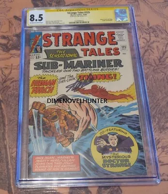 Buy Cgc 8.5 Signed By Stan Lee 1964 Strange Tales #125 Human Torch Thing Sub-mariner • 929.71£