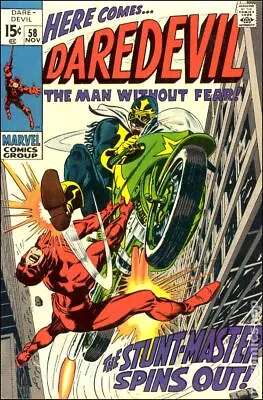 Buy Daredevil #58 VG 1969 Stock Image • 10.87£