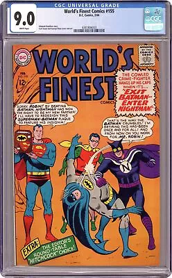 Buy World's Finest #155 CGC 9.0 1966 4341806003 • 112.61£