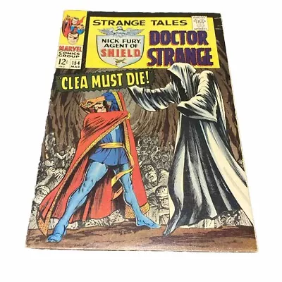 Buy STRANGE TALES 154 Dr. Strange, Nick Fury S.H.I.E.L.D. STERANKO Art Silver Age • 10.86£