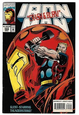 Buy The Invincible Iron Man #304 | Marvel 1994 | FN/VF 1st Hulkbuster Armor • 13.58£