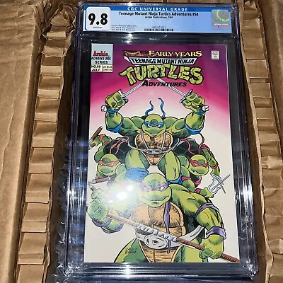 Buy TMNT Turtles ADVENTURES #58 CGC 9.8 ARCHIE 1994 EARLY YEARS STORY RARE • 194.11£
