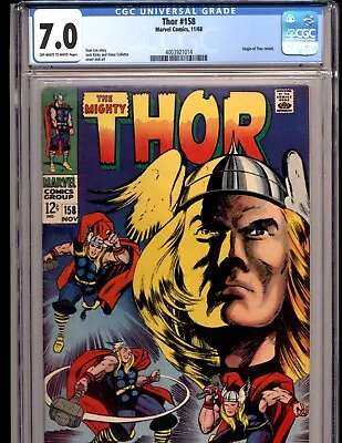 Buy Mighty Thor #158 CGC 6.0  Origin Of Thor Retold 1968 • 68.34£