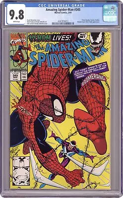 Buy Amazing Spider-Man #345D CGC 9.8 1991 4347876013 • 69.89£