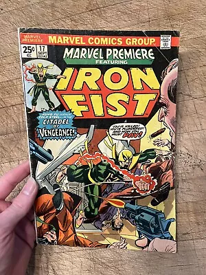 Buy Marvel Premiere #17 3rd Appearance Iron Fist! 1st Triple Iron! Marvel 1974 • 3.11£