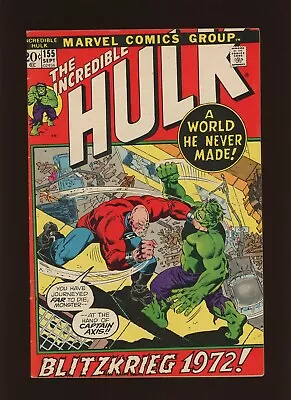 Buy Incredible Hulk 155 FN+ 6.5 High Definition Scans** • 16.31£