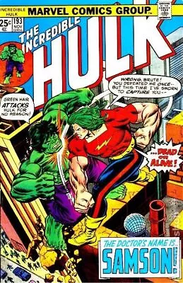 Buy Incredible Hulk #193 FN/VF 7.0 1975 Stock Image • 19.42£