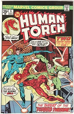 Buy Human Torch 6  1975 Stan Lee The Acrobat Very Good • 12.43£