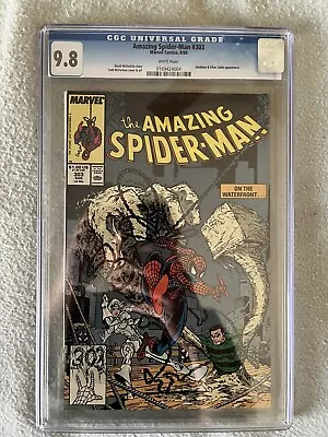 Buy Amazing Spider-Man 303 CGC 9.8 1988 Sandman Cover McFarlane Art • 116.45£