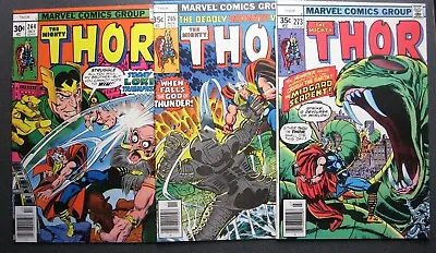 Buy THOR Lot Of 3 Comics 264 265 273 Marvel High Grade Very Nice Books • 11.65£