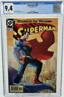 Buy Superman #204 (2004) CGC Graded 9.4 Jim Lee & Scott Williams Cover DC Comics • 52.81£