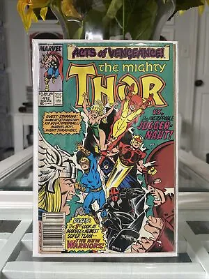 Buy Mighty  THOR # 412 Newsstand * First Appearance NEW WARRIORS  • 7.76£