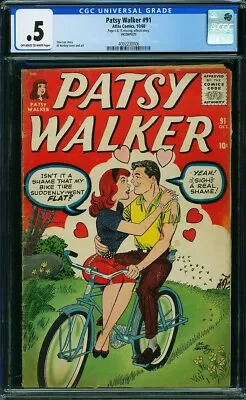 Buy Patsy Walker #91 (Atlas, 10/60) CGC 0.5 PR {One Of The Top 2 Graded Overall} • 30.29£