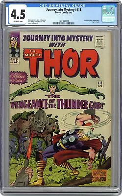Buy Thor Journey Into Mystery #115 CGC 4.5 1965 3941996014 • 166.97£