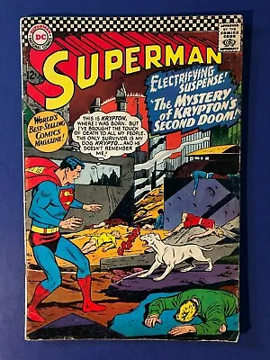 Buy Superman # 189 (1966) SILVER AGE  Krypton Lives Again  Curt Swan Art VG- • 7.77£