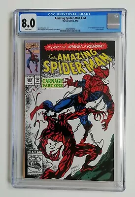 Buy Amazing Spiderman #361 CGC 8.0 First Appearance Of Carnage • 199£