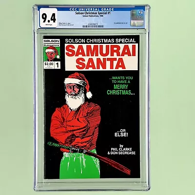 Buy Solson Christmas Special #1 (CGC 9.4) 1986, 1st Published Jim Lee Art • 256.28£