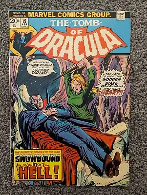 Buy Tomb Of Dracula 19. Marvel 1974. Blade. Combined Postage • 24.99£