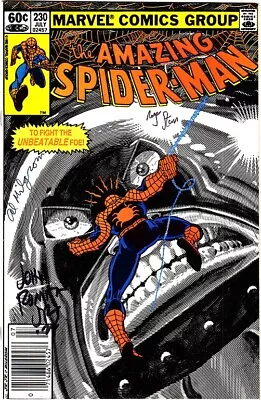 Buy AMAZING SPIDER-MAN #230 VF- Signed 3X Roger Stern/John Romita Jr/Al Milgrom 1982 • 194.14£