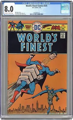 Buy World's Finest #235 CGC 8.0 1976 4429897013 • 56.69£