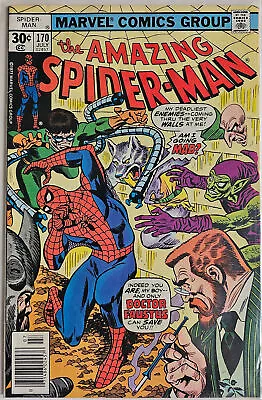 Buy Amazing Spider-Man #170 (07/1977) - Doctor Faust Appearance, 30 Cent F/VF • 16.82£