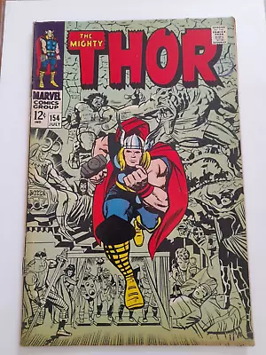 Buy Thor #154 July 1968 FINE 6.0 1st Appearance Of Mangog • 29.99£