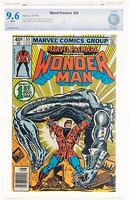 Buy Marvel Premiere #55 CBCS 9.6 NEWSSTAND 1980 White Pgs 1st Solo Wonder Man 🔥cgc • 65.24£