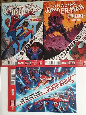 Buy Spiderverse Spider-man 3 Issues, 1st Ms Marvel Team Up. • 9.50£