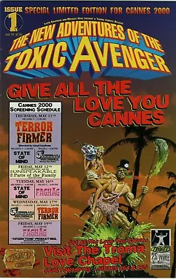 Buy New Adventures Of The Toxic Avenger #1 2000 Troma Comics Limited Cannes Variant • 77.65£