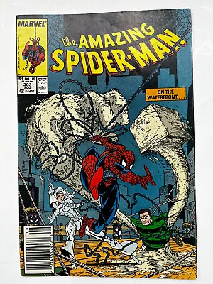 Buy Amazing Spiderman#303-Higher Grade MCU-Sandman/Siver Sable-McFarlane-1988 • 11.59£