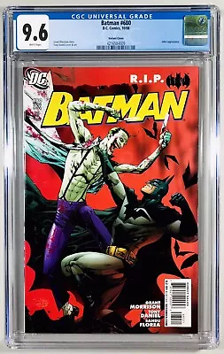 Buy BATMAN #680~CGC 9.6 WP~DC Comics~10/08~TONY DANIEL 1:25 VARIANT~JOKER APPEARANCE • 58.24£