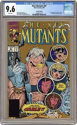 Buy New Mutants #87 Liefeld Variant 2nd Printing CGC 9.6 1991 2069537014 1st Cable • 52.03£