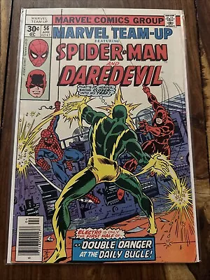 Buy Marvel Team-Up #56 | April 1977 | Spider-Man | Daredevil | CENTS NEWSSTAND • 7.79£