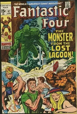 Buy Fantastic Four #97 (1970) Fn/vf 7.0  'monster From The Lost Lagoon!' • 30£