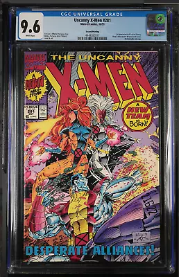 Buy 🔑🔥Uncanny X-Men #281 CGC 9.6 Marvel White Pages Rare 2nd Print🔑💎 • 31.03£