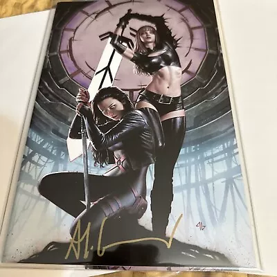 Buy X-men #1 Adi Granov  Signed Sdcc Psylocke Magik Nightshade Variant Ltd 700 Coa • 77.65£