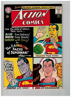 Buy Action Comics 317  The Rainbow Faces Superman  1964 Nice • 38.83£