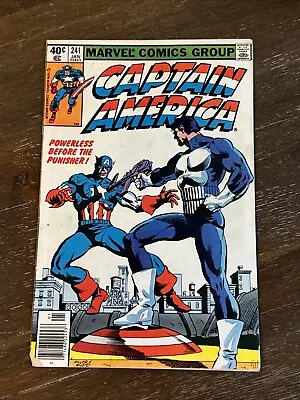 Buy Captain America #241N (Marvel 1980) 1st Battle Punisher V. Captain America VG+ • 19.42£