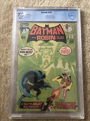 Buy BATMAN #232 CBCS CGC 7.5 First Ra's Al Ghul Appearance 1st App Neal Adams (WP) • 621.28£