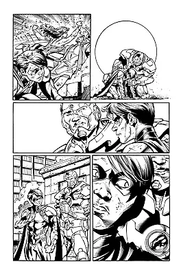 Buy Justice League 51 ORIGINAL ART Page 12 Paul Pelletier DC Comics JLA Signed 11x17 • 179.99£