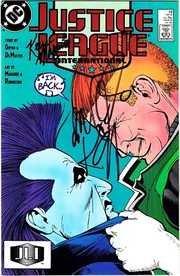 Buy JUSTICE LEAGUE INTERNATIONAL #19 Signed Keith Giffen/J M DeMatteis/Kevin Maguire • 58.24£