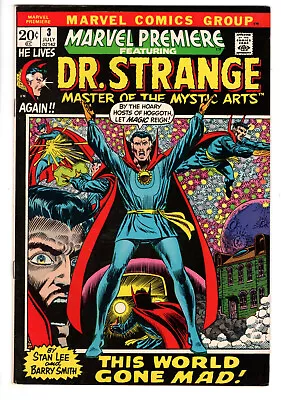 Buy Marvel Premiere #3 (1972) - Grade 8.0 - Doctor Strange - This World Gone Mad! • 69.89£