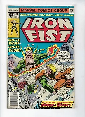 Buy Iron Fist # 14 Marvel Comics 1st Appearance Of Sabretooth Aug 1977 FN- • 199.95£