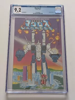 Buy MACROSS #1 CGC 9.2 NM- Comico Comics 1st US App ROBOTECH 1984 White Pages • 97.81£